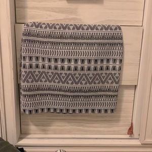 Pattern high waisted skirt